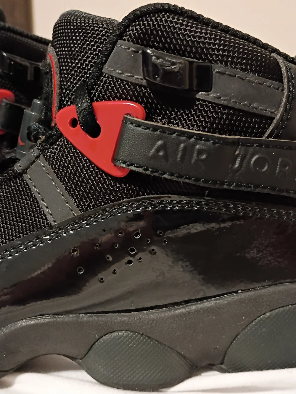 Nike Jordan 6 Rings (GS) Black Fire Red Anthracite (323419 026) Size 5Y